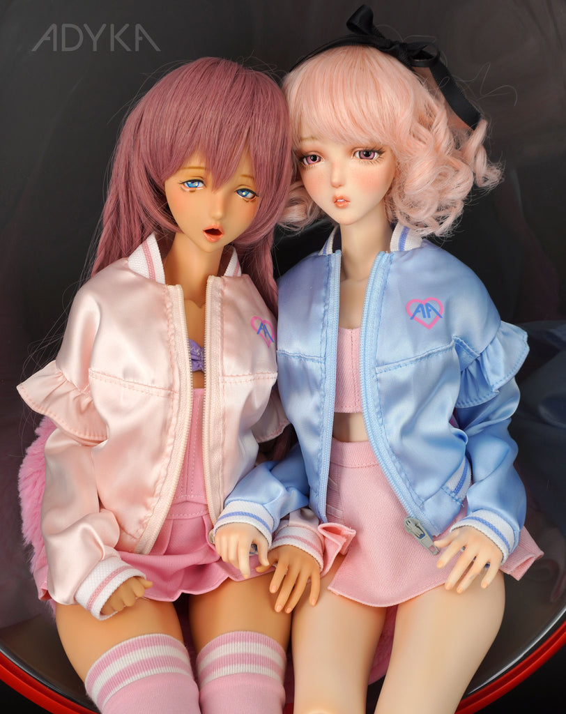 Ruffle Satin Bomber Jacket