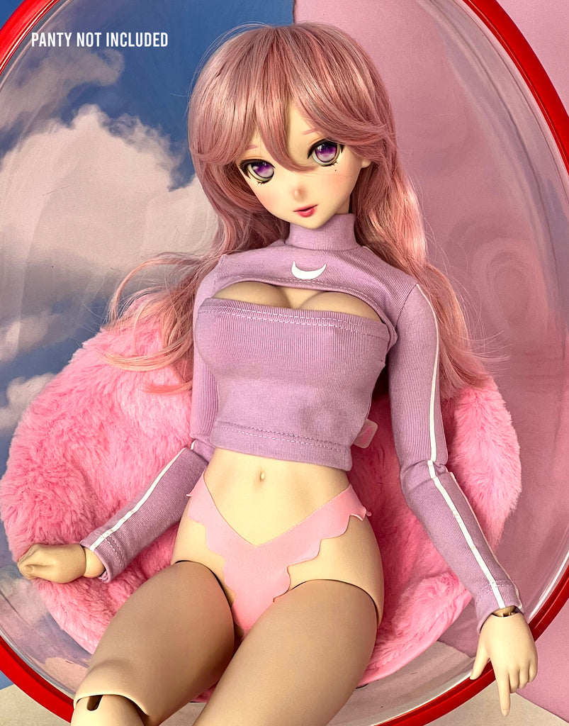 Cleavage top - Lilac crescent
