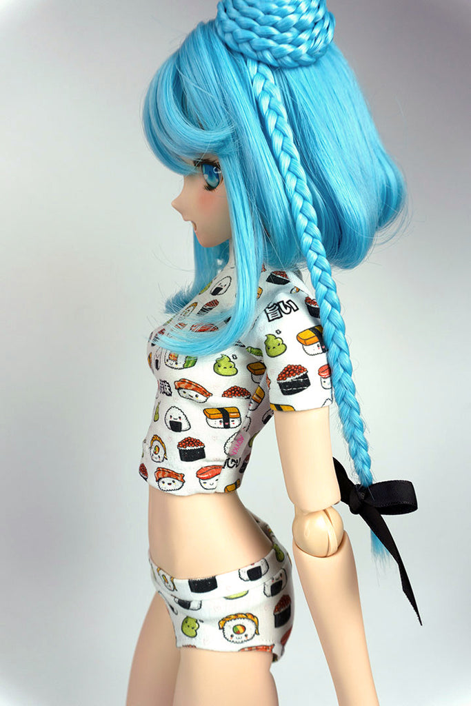 Crop T-shirt & panty set - Sushi