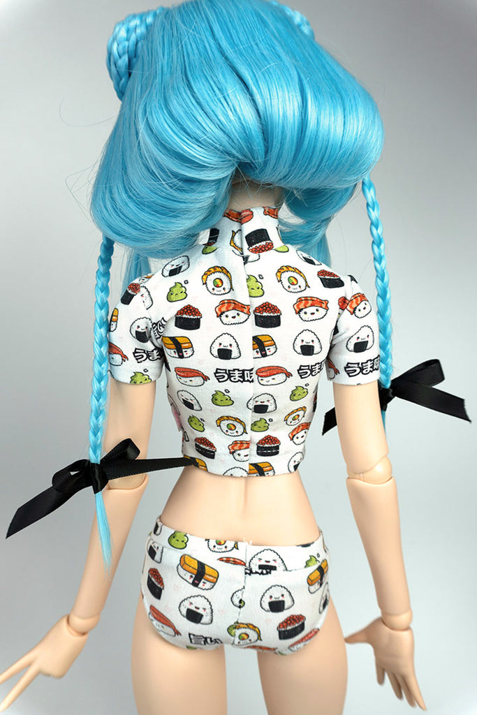 Crop T-shirt & panty set - Sushi