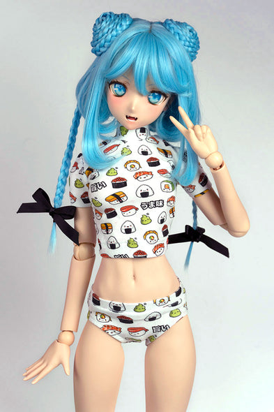 Crop T-shirt & panty set - Sushi