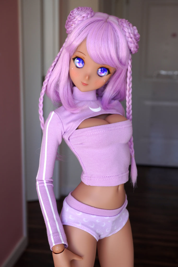 Cleavage top - Lilac crescent